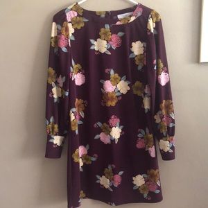 Loft Long Sleeve Shift Dress